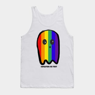 Single Rainbow Ghost Tank Top